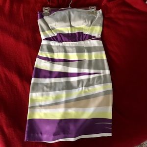 Banana Republic Silk Strapless Mini Dress